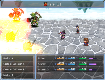 FF Style Battle UI